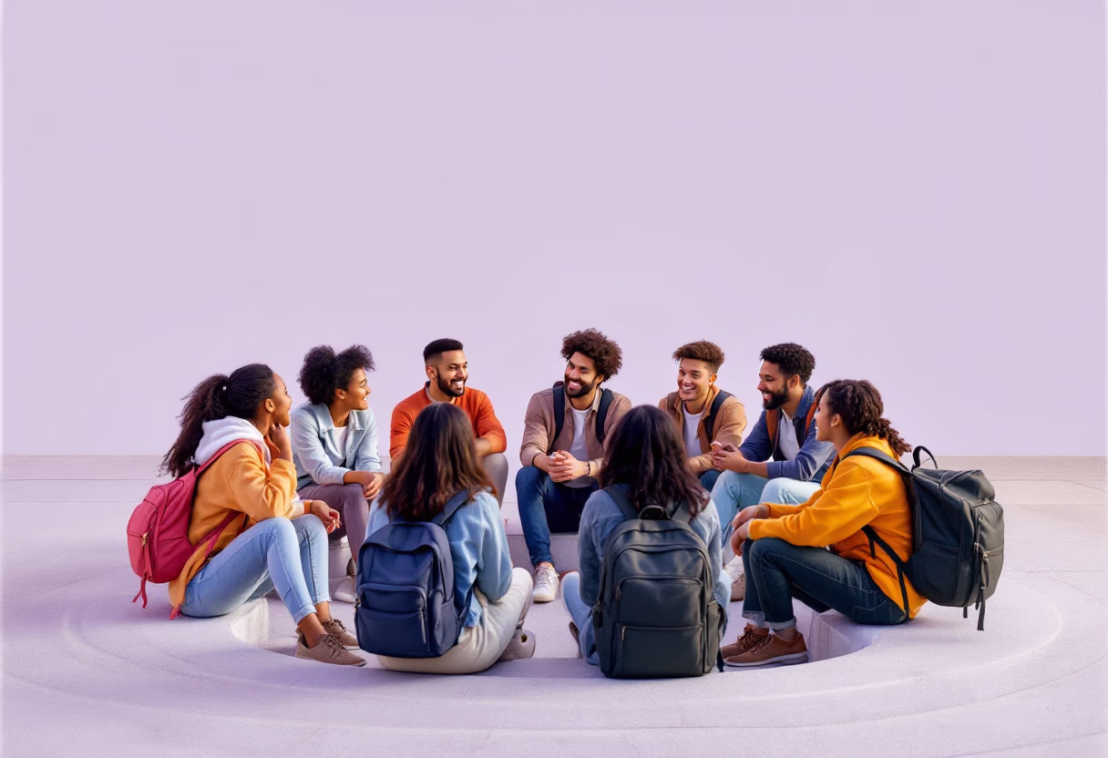 image of students during welcome week at a university