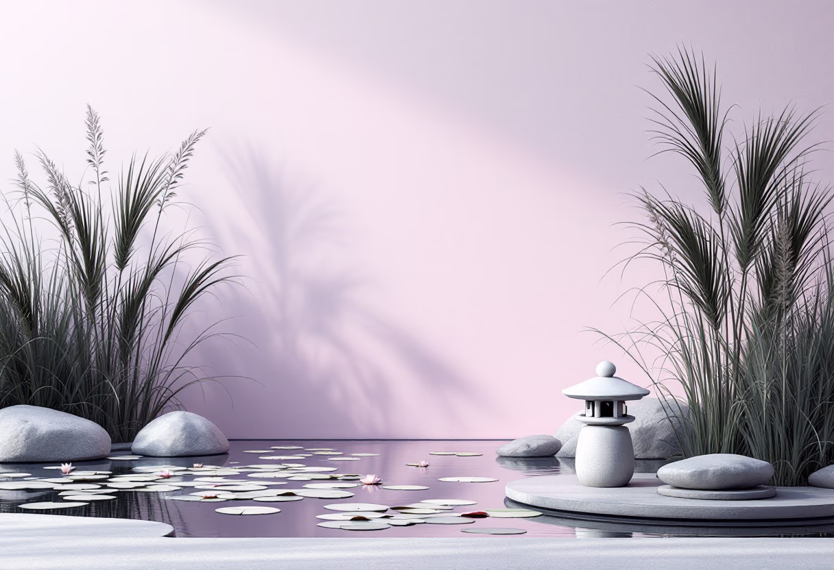 [background image] image of zen garden (for a wellness center)